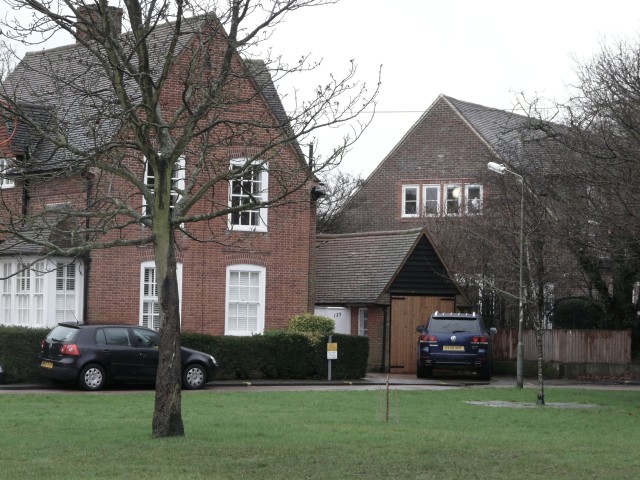 View across school to completed extension