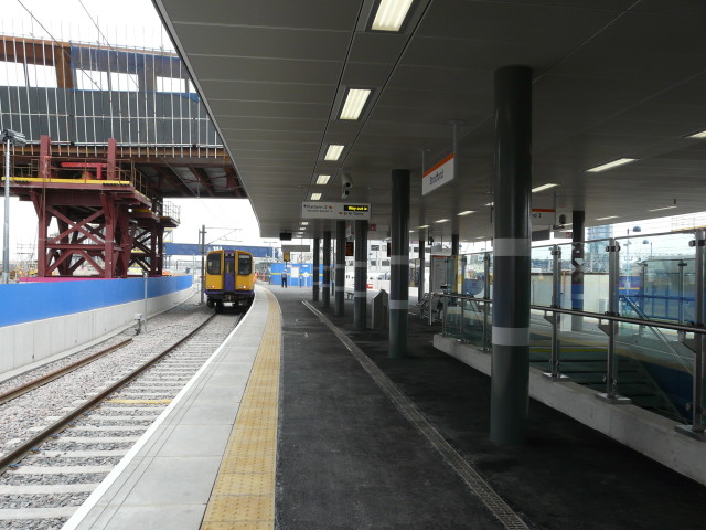 Completed platform and canopy