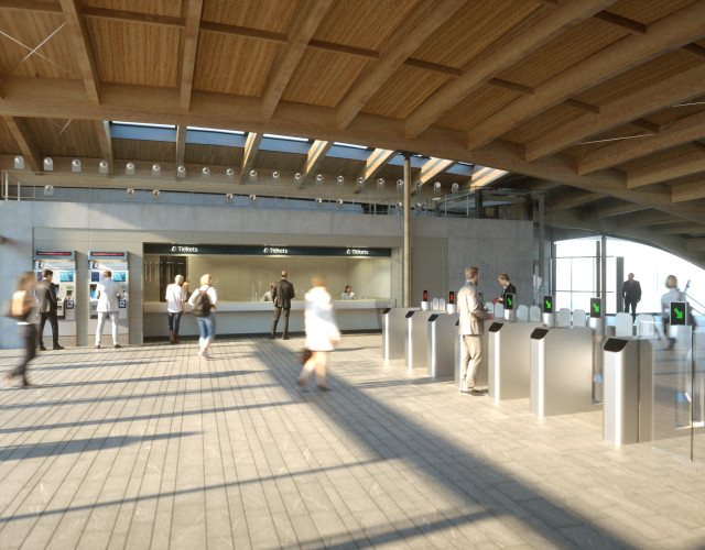 Image of Dynamic station and transport interchange on the south east spur of the Crossrail route