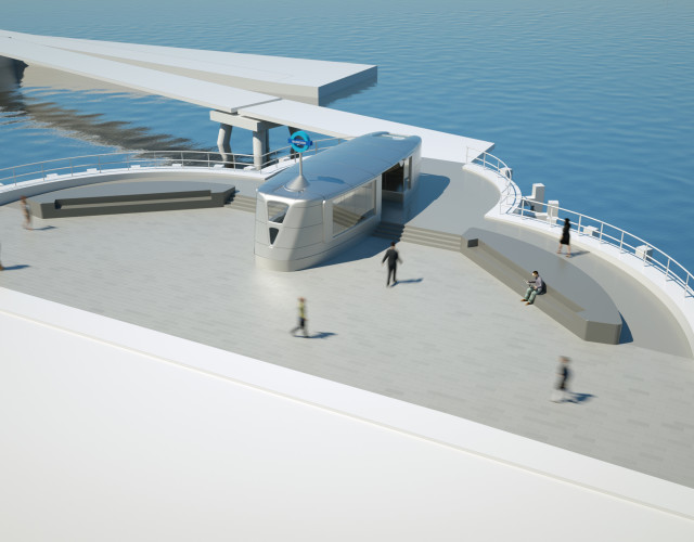 Image of Bankside river boat stop