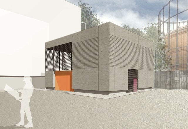 Sketch proposal for the head house at Kensal Green