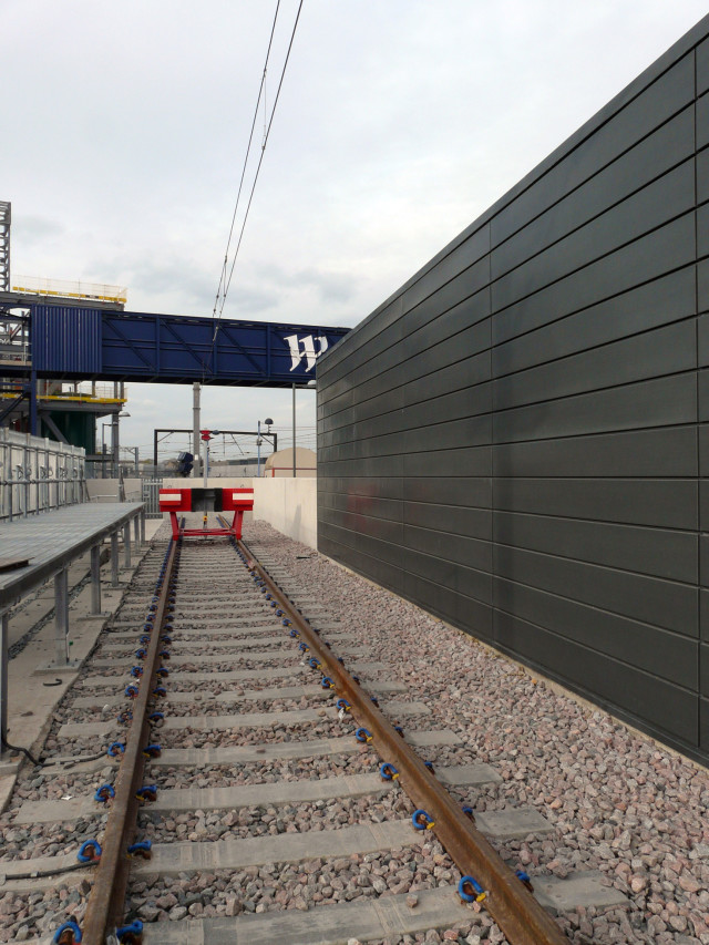 Staff accommodation and new track at Stratford Station